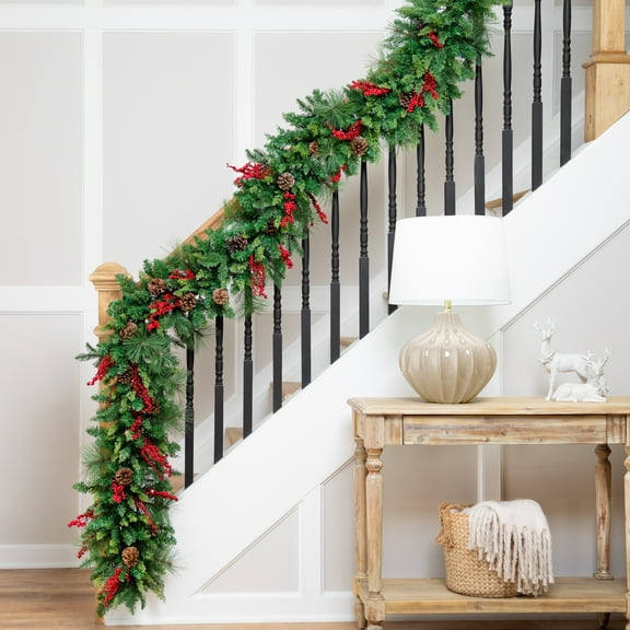 Northlight Cypress and Cedar Artificial Christmas Garland - 10' x 15" - Unlit