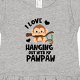 thumbnail image 4 of Inktastic Monkey I Love Hanging out with My Pawpaw Girls Toddler Dress, 4 of 5