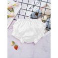 thumbnail image 4 of Jowowha Newborn Baby Girl Christmas Ruffle Bloomer Shorts Polka Dots Elastic Waistband Diaper Cover Briefs White XL/80, 4 of 6