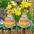 thumbnail image 5 of SUOKOM Easter Bunny Garden Stakes Easter Egg Dwarf Yard Signs for Easter Decorations Outdoor Spring Home Decor, 1PCS, 5 of 6
