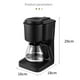 thumbnail image 5 of Cafetera Pequeña Hogar Portátil Automático Americano Goteo 600W Gran Capacidad Oficina Hogar Cafetera yeacher Enchufe de EE. UU., 5 of 6