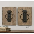 thumbnail image 2 of Uttermost Rustique Porte Knockers 2 Pièce Art Mural en Bronze Rustique, 2 of 2