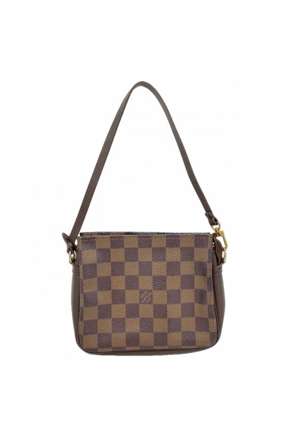 Pre-Owned Louis Vuitton Damier Trousse Makeup Bag/Pouch N51982 Ebene (Women's)