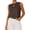 Brown, variant on Sleeveless Sweater Tops for Women Crew Neck Lightweight Casual Loose Tank Summer Outfits Fashion Clothing