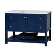 thumbnail image 3 of Lakeshore 48" Bathroom Vanity with Royal Blue Cabinet and Engineered Carrara Top, 3 of 6
