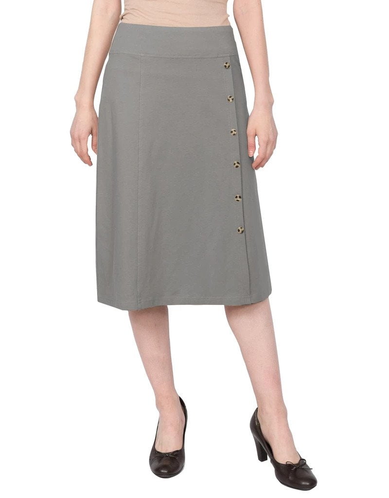 black work skirt with belt loops