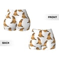 thumbnail image 3 of Rocae German Shepherd Dog for Women's Quick-Dry Running Shorts,Ladies Active Athletic Apparel Yoga Workout Gym Running Volleyball Spandex Shorts Large, 3 of 9