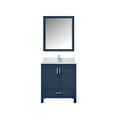 thumbnail image 3 of Jacques 30 in. W Navy Blue Bath Vanity, Cultured Marble Top, Faucet Set, and 28 in. Mirror, 3 of 8