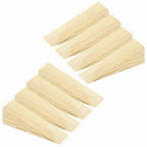 GIXUSIL 8 Pack Natural Wooden Door Stop Stopper Solid Non-Slip Firefighter Doorstop Shims Triangle Wood Block Security Door Stopper Fit for Bottom of Door On Tile, Concrete, Carpet, Wooden Floor