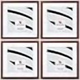thumbnail image 3 of Craig Frames Contemporary, 16 x 16 Inch Walnut Brown Picture Frame Matted to Display a 12 x 12 Inch Photo, Set of 4, 3 of 4