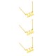 thumbnail image 4 of Sonducket Número encanto collar damas acero inoxidable gargantilla Navidad cuello cadena Type1 NO1, 4 of 6