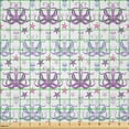 thumbnail image 2 of Ambesonne Octopus Fabric by the Yard Microfiber, Starfish Sea Animals Art, 1 Yard, Soft Pink Pale Fuchsia, 2 of 2