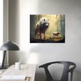 thumbnail image 3 of COMIO  Jesus Saving The Lost Lamb Canvas Wall Art Picture Christian Wall Poster Religious Faith Poster Christian Jesus Canvas Wall Art Wolf and Lamb Pictures Jesus Art For Church Modern, 3 of 4