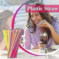 thumbnail image 2 of Disposable Straws With Spoon Colored Plastic Smoothie Straws-dwdz, 2 of 3