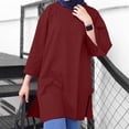 thumbnail image 2 of Blouses for women dressy casual Cotton Soft Clothing XXXXL Red womens blouses, 2 of 4