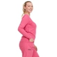thumbnail image 2 of HEAL+WEAR Women's Long Sleeve Underscrub Shirt Lightweight Stretch 4-Way Stretch Base Layer for Nurse Beauty Salon Workwear Clinical Scrubs Layering Tee, 2 of 5
