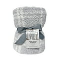 thumbnail image 6 of Better Homes & Gardens Soft Cozy Knit Oversize Couch Throw Blanket, Gray Plaid, 6 of 6