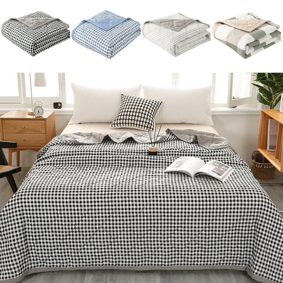 VBODN Quilts For Full Bed,King Quilt,Cotton Quilt,All Ages,Lightweight Quilt,Machine Washable Lightweight Quilt for Home Dormitory