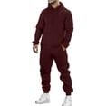 thumbnail image 4 of Men's Hoodie Tracksuit Sweatsuits Set 2 Piece Hooded Sweatshirts and Sweatpant Sets Color Size XXL, 4 of 4