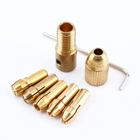 

Fdit 8pcs 0.5mm-3mm Small Electric Drill Bit Collet Micro Mini Drill Tool