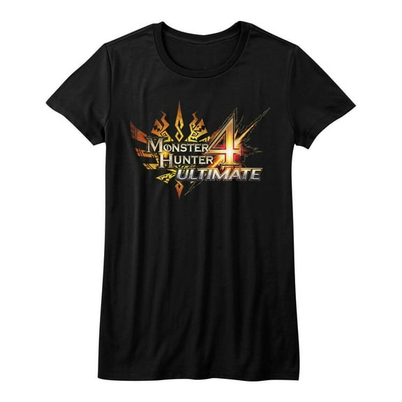 Monster Hunter 4 Ultimate Black Junior Women's T-Shirt