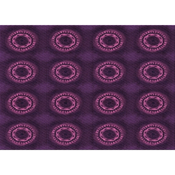 Ahgly Company Machine Washable Indoor Rectangle Transitional Dark Magenta Purple Area Rugs, 8' x 12'
