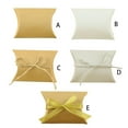 thumbnail image 2 of 50pcs Paper Pillow Case Gift Box Wedding Boxes Jewelry Crafts for Candy Storage Bag Boxes Jewelry Crafts Gift Small Gifts Container Yellow Pillow Case, 2 of 7