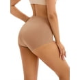 thumbnail image 2 of DARING DIVA Women's High Waist Briefs Flatten Stomach Shapewear Panties Orange M, 2 of 6