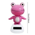 thumbnail image 6 of Dserhfy Bobble Head Green Frog Decoration Solar Powered Shaking Head Frog Car Dashboard Ornament Educational Cartoon Animal Toy, 6 of 8