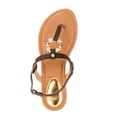 thumbnail image 4 of Victoria K Women's Circle Detail Rhinestone Embellished Fashion Sandal, 4 of 5