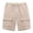 Khaki, variant on Paiwinds Men's Solid Color Casual Sports Shorts Elastic Waist Drawstring Multi-Pocket Cargo Shorts Relaxed Fit Waffle Knit for Summer Outdoor Daily Wear