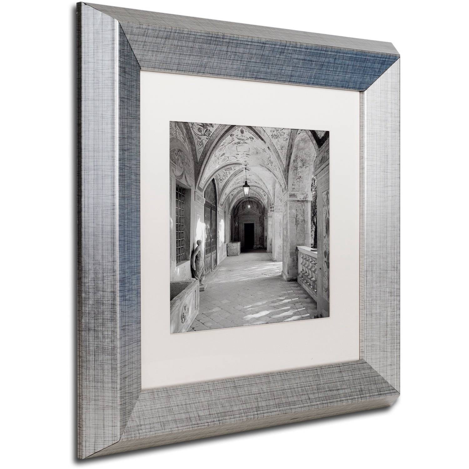 Trademark Fine Art "Padova I" Canvas Art by Alan Blaustein, White Matte, Silver Frame