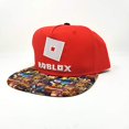 thumbnail image 3 of roblox Boys Snapback Hat Youth One Size (Red), 3 of 4
