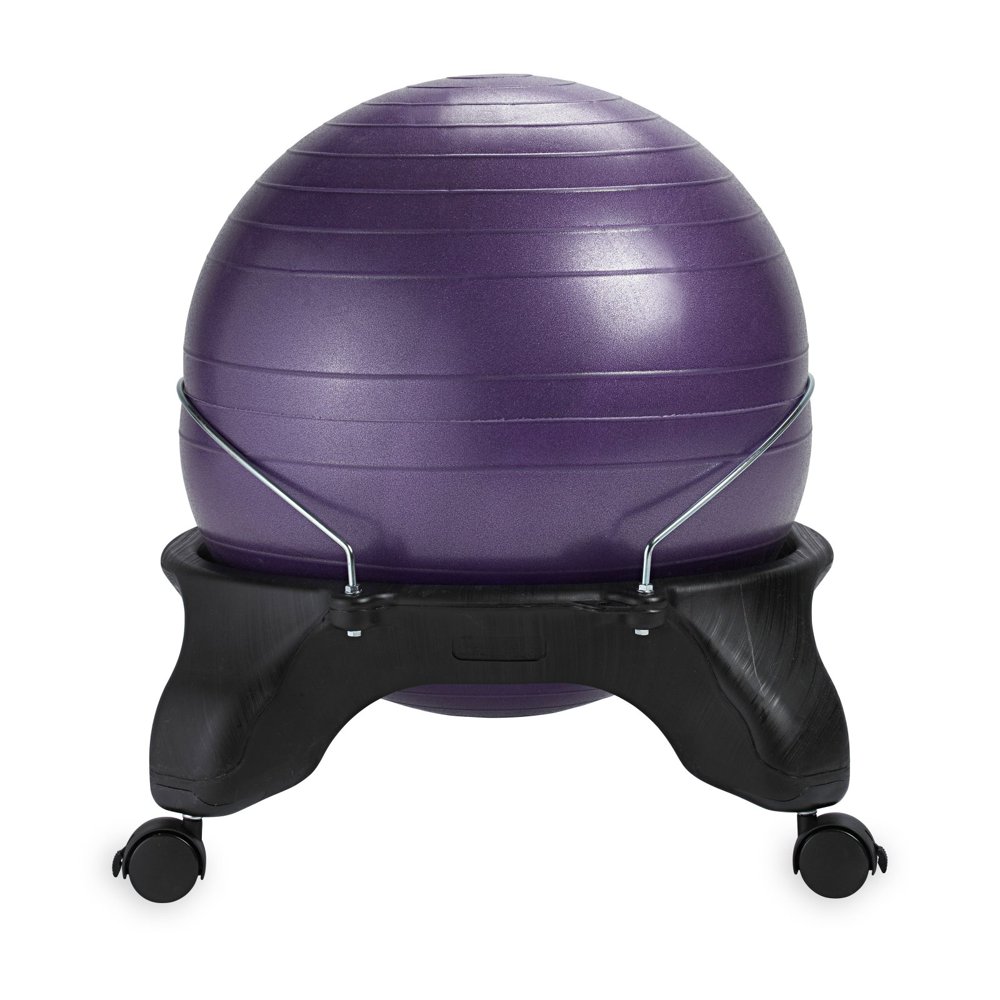 Gaiam Backless Balance Ball Chair, Purple