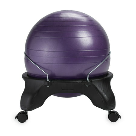 Gaiam Backless Balance Ball Chair, Purple