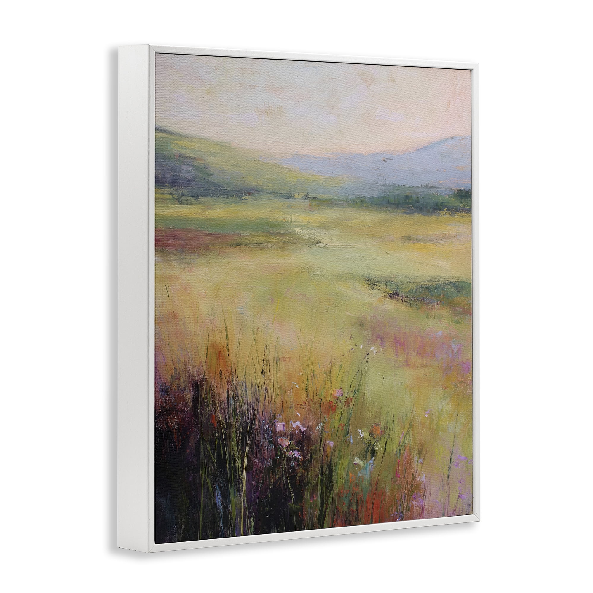 Stupell Industries Green Valley View White Framed Giclee Art, design by Svetlana Aleynikova