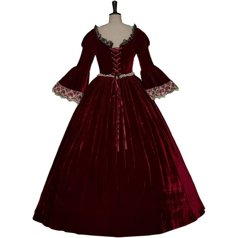 Marie Antoinette Rococo Ball Gown Gothic Victorian Dress Costume Christmas  Medieval Princess Dress - Walmart.com