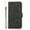 Black, variant on TOP SHE PU Leather Embossed Three Cards Folding Folio Case with Cards Holder Pocket Lanyard Anti-Scratch Shockproof Bumper Cover Case For iPhone 11 6.1",Black