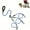 Blue, variant on Nylon Leash Nylon Reflective Dog Leash Multi-functional Lead Rope with Padded Handle 360 Swivel Hook Free Design for Two Dogs Heavy Duty Clip for Walking Running Outdoor Reflective Dog Leash