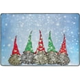 thumbnail image 4 of Dreamtimes Cute Gnomes Winter Non-Slip Area Rug 36"x24", New Year Snowflake Floor Carpet Comfort Floor Mats Decor for Indoor Front Porch,Living Room, Bedroom,Kitchen, 4 of 7