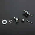thumbnail image 2 of 2 Pcs Verrous de Sangle de Guitare Boutons Ronds pour Basses Électriques Acoustiques Pièces Noir, 2 of 8
