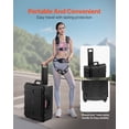thumbnail image 6 of VEVOR Weatherproof Hard Case, Heavy Duty Protective Dry Box Case with Pre-Cut Foam, Wheels & Retractable Pull Handles for Travel, Hunt, Military, Tactical, IP67 Waterproof Case for Cameras(63x50x32), 6 of 9