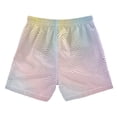 thumbnail image 7 of FORMRS Boys Swim Trunks Quick Dry Mesh Liner Boardshorts Sizes XS-XL, Pink Wavy Striped, 7 of 7