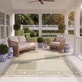 thumbnail image 3 of Safavieh Courtyard Eileen Geometric Indoor/Outdoor Area Rug, Natural/Olive, 6'7" x 9'6", 3 of 9