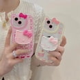 thumbnail image 3 of Sanrio Hello Kitty With Bracket Phone Case For iPhone 15 14 11 13 12 Pro Max XR XS 7 8 Plus SE2 Shockproof Cover Y2K Accessories LXY, 3 of 7