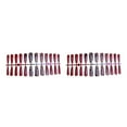 thumbnail image 3 of Uñas postizas Seitruly 24 piezas extra largas degradado estampado rojo negro, 3 of 6