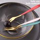 thumbnail image 5 of Wosthever Tenedor de fruta de acero inoxidable de lujo, tenedores de postre de pastel dorado, Mini tenedor encantador usado para pastel en fiesta, tenedor Oro rojo, 5 of 6