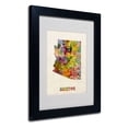 thumbnail image 3 of Trademark Fine Art "Arizona Map" Matted Framed Art by Michael Tompsett, Wood Frame, 3 of 5