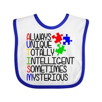 Inktastic Autism Awareness Acronym Boys or Girls Baby Bib
