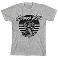 thumbnail image 5 of Cobra Kai Black Snake Icon Boy's Athletic Heather T-shirt-Medium, 5 of 7